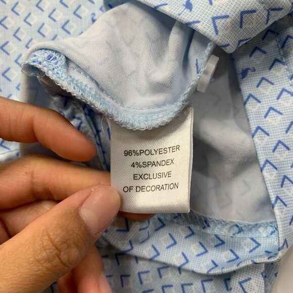 Tailorbyrd Shirt Mens XXL Copen Blue Quick Dry Smooth Stretch Performance Golf - Picture 5 of 8